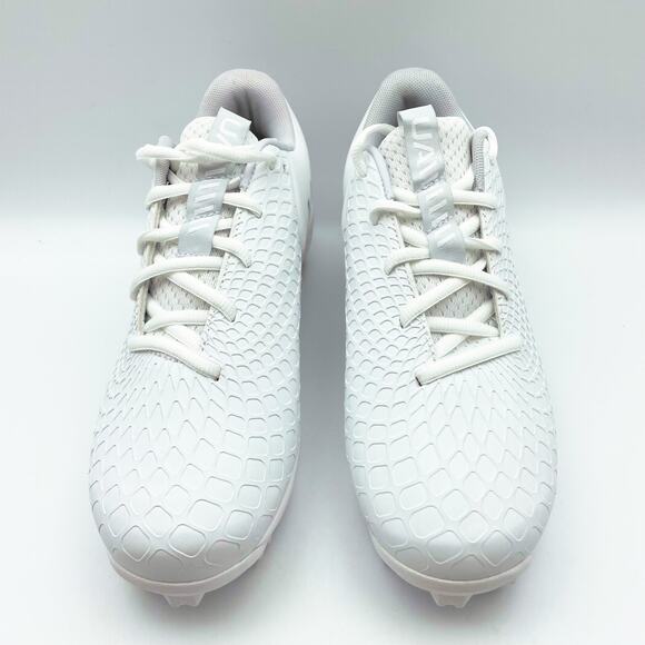 Under Armour Womens Glyde 2.0 RM Field Shoes US 7.5B EU 38.5 White Silver EUC - Picture 6 of 13